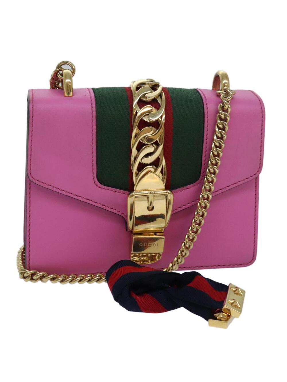 Gucci Sylvie Web Sherry Line Mini Chain #344018G81B